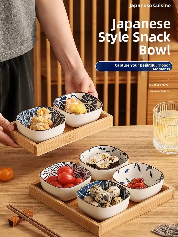 Japanese Snacks - Керамическая тарелка в японском стиле для