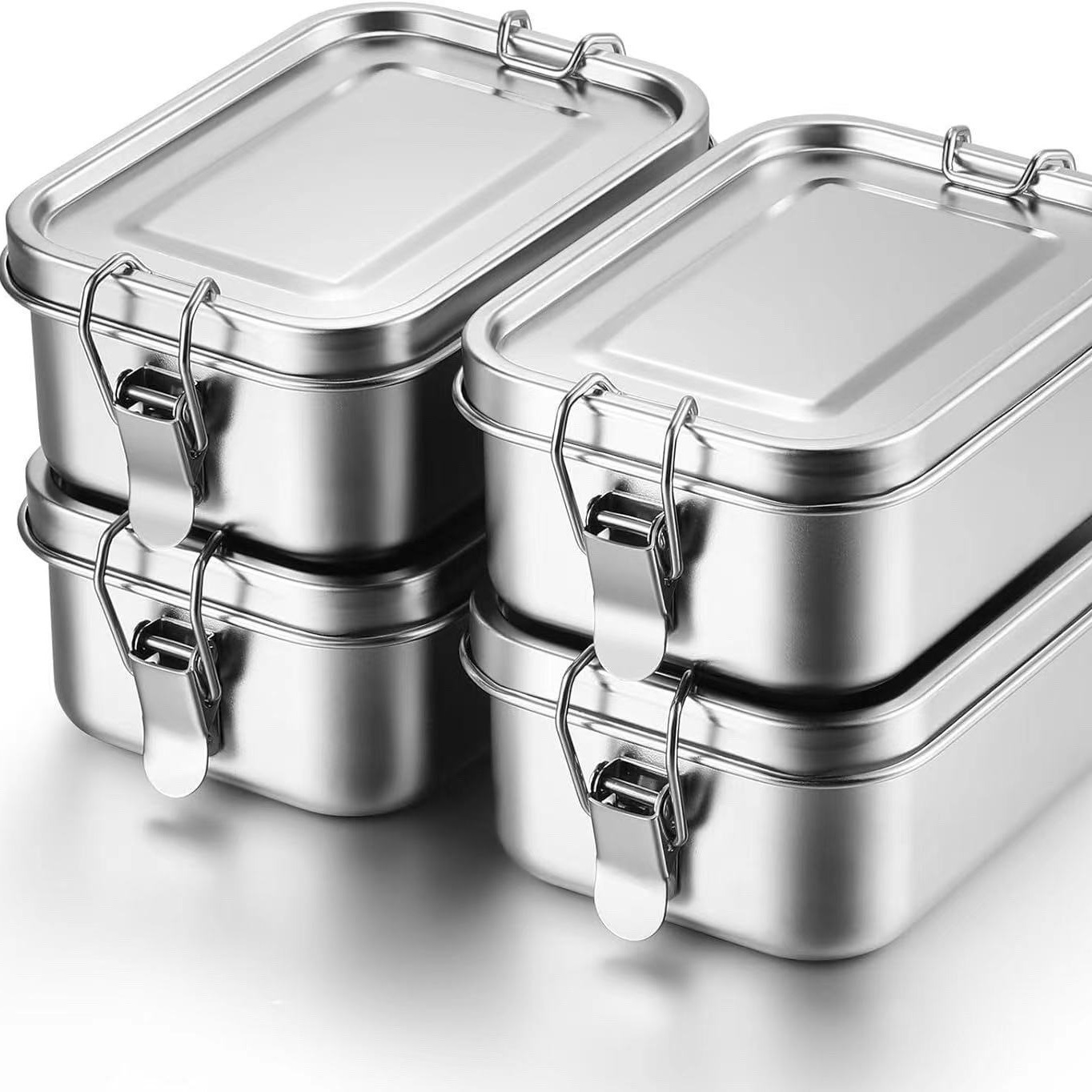 Bento Box - Прочный ланч-бокс из нержавеющей стали, большой