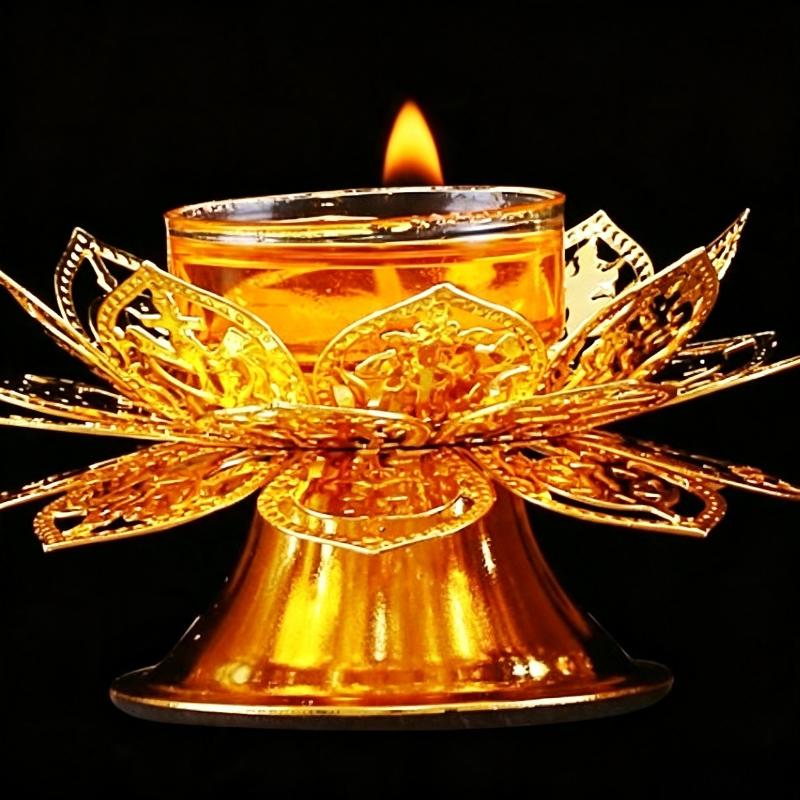 Incense Holder - Подсвечник для чайных свечей с золотым