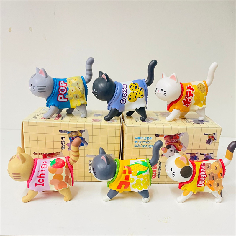 Милые фигурки кошек в подарочн – обзор и цена Japanese Snacks